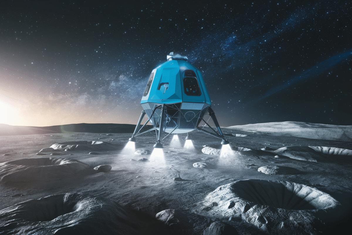 Atterrissage de Firefly sur la surface lunaire