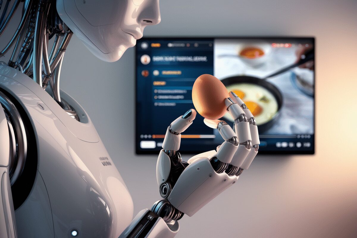 Un robot apprend à retourner un œuf en observant une vidéo : L'intelligence artificielle franchit un cap majeur en robotique