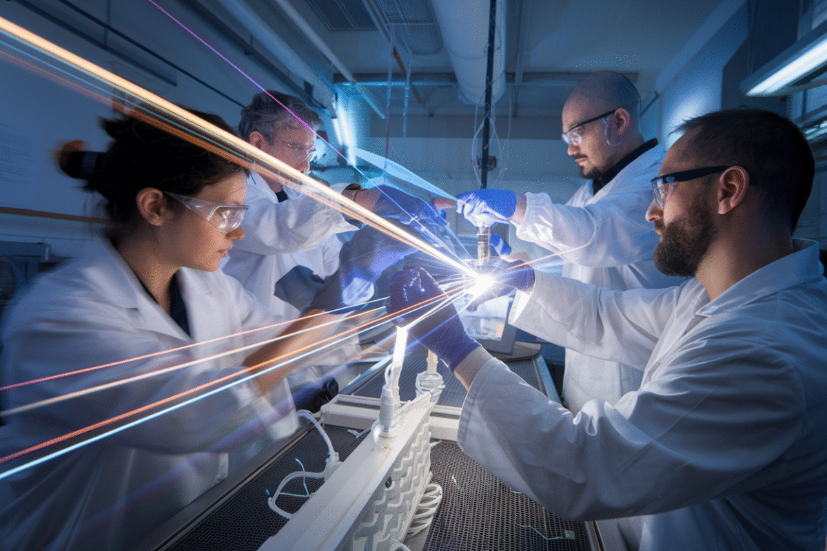 Une première mondiale : des scientifiques transforment la lumière en matière solide dans un laboratoire français Une première mondiale des scientifiques transforment la lumière en matière solide