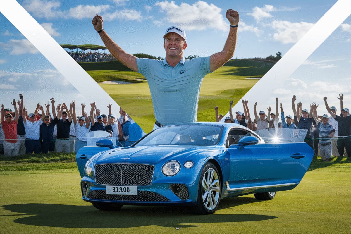 Incroyable concours : Un golfeur professionnel fait gagner sa bentley continental gt de 325 000 € lors d'une compétition exceptionnelle