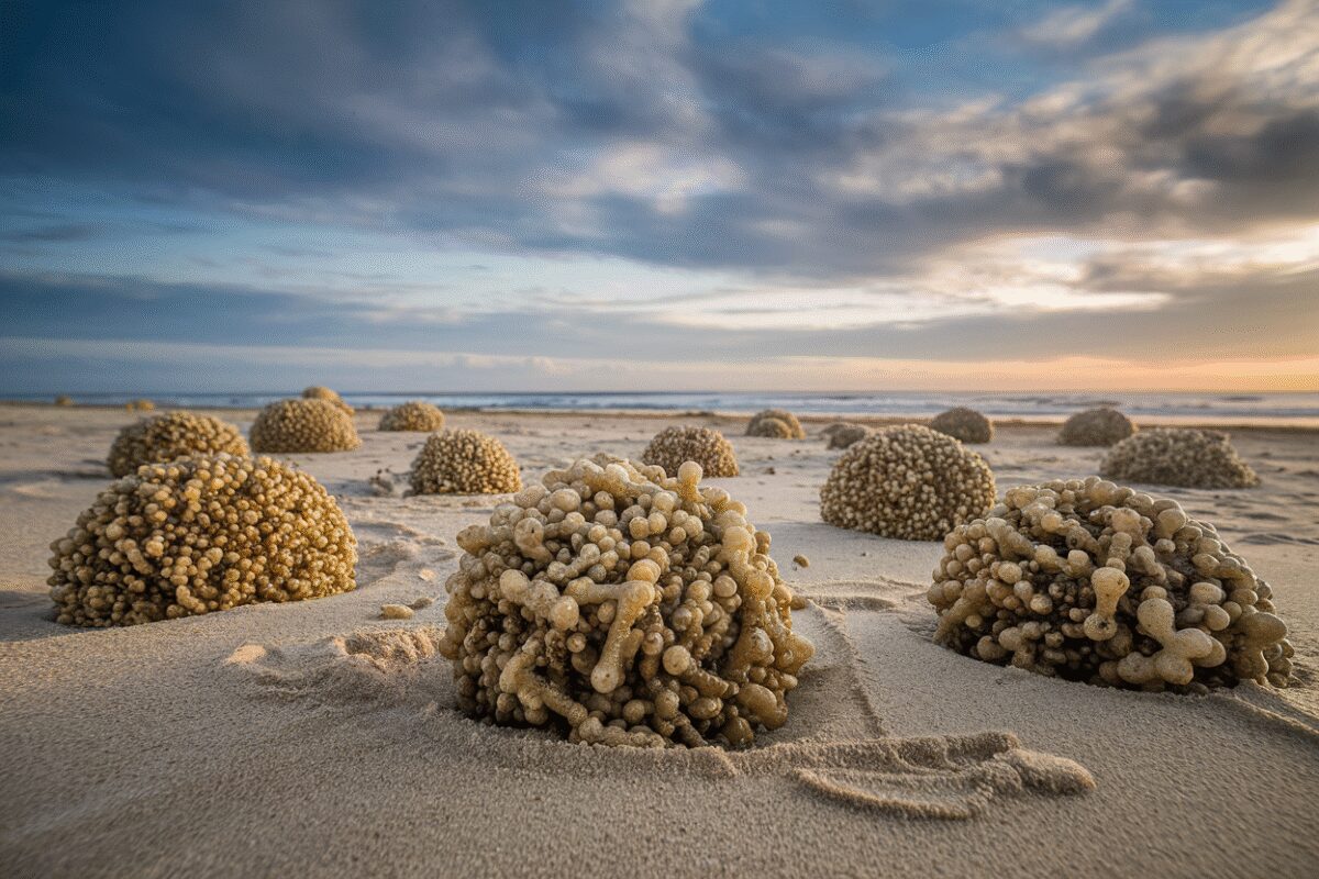 Les mystérieuses boules échouées sur les plages françaises inquiètent les scientifiques : Leur contenu toxique menace l'écosystème marin