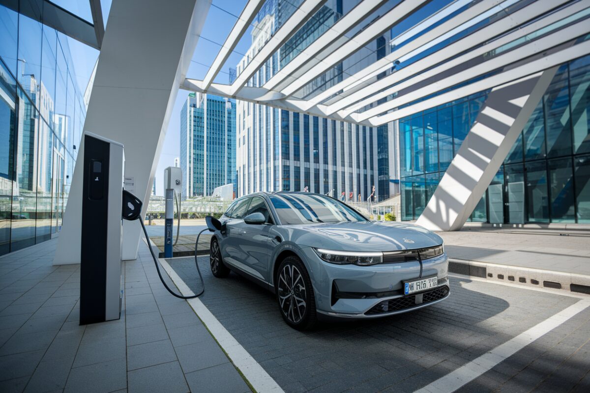 image-20251208-980975 Voiture électrique en charge dans une station publique urbaine