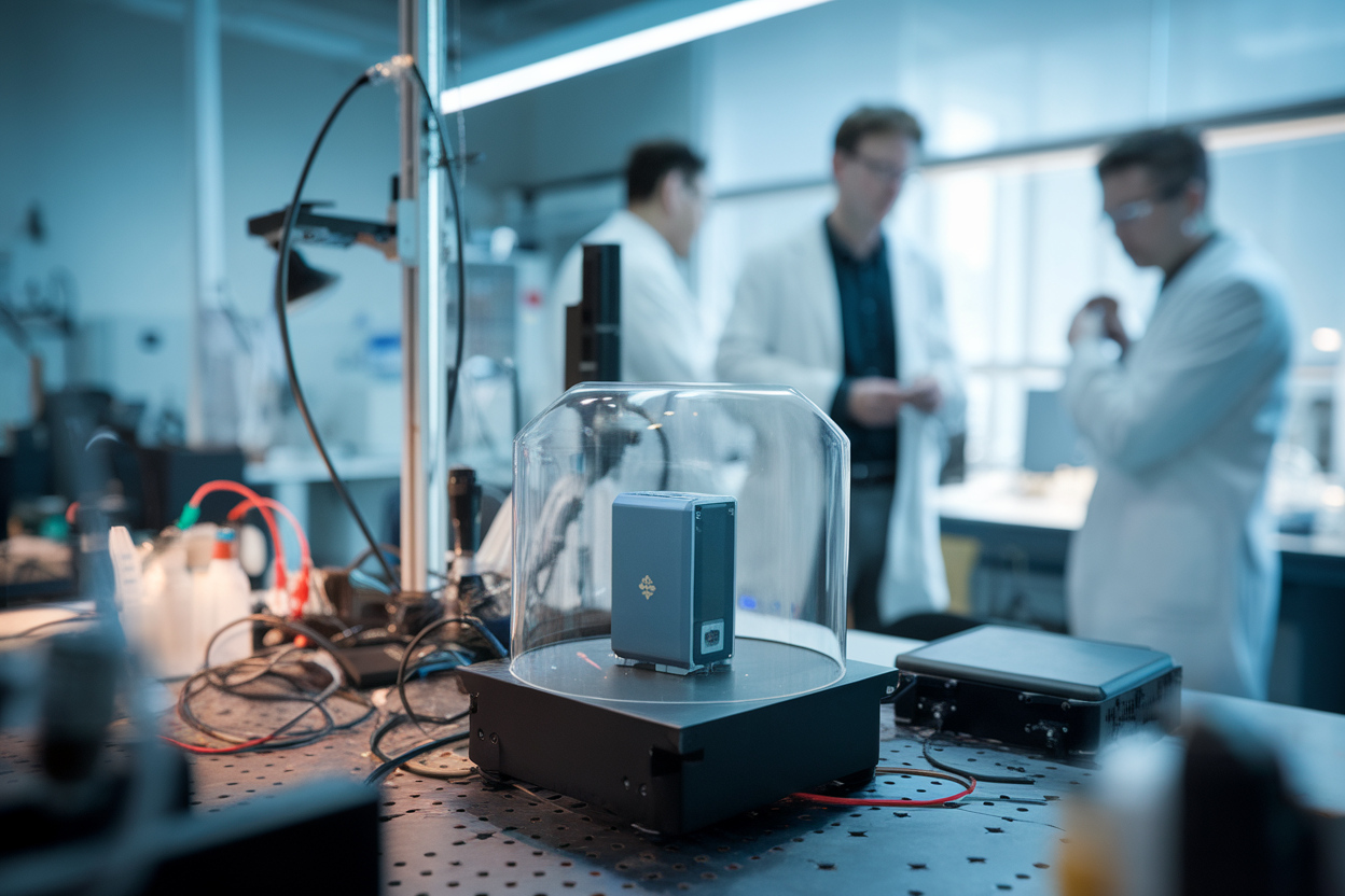 1 prototype australien, 2 états quantiques intriqués, batterie sans chimie annoncée, ce qui surprend déjà les experts